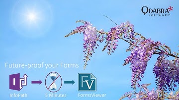 FormsViewer - Quick Start #1:Reuse Existing InfoPath Forms