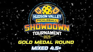 Mixed 4.5+ Gold Medal Round | 2025 Hudson Valley Pickleball Showdown Tournament