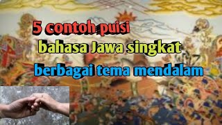 belajar bahasa Jawa,inilah contoh puisi bahasa Jawa singkat berbagai tema