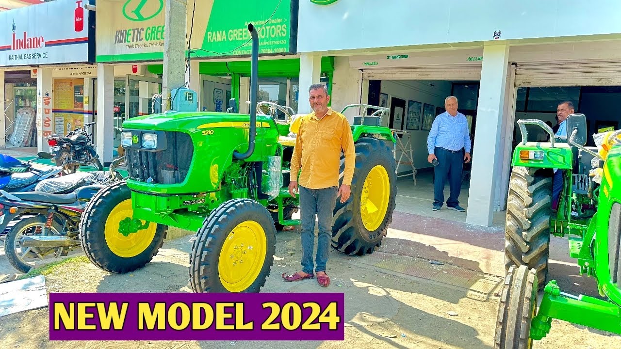 John Deere 5210 new model 2024 | 12 forward + 4 reverse gears box | all new functions review
