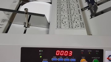 Folding paper filters on fm600 first fold