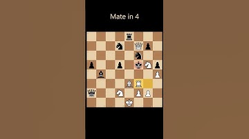 Mate in 4. Chess puzzle. Can you find it?