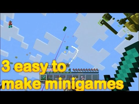 Minecraft - 3 easy to make minigames (part 15) - YouTube