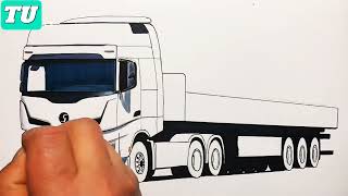how to draw a truck drawing you tube video trending videos @ShubhamTu