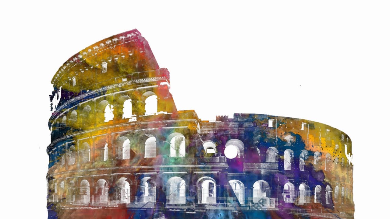 Color Blast Colosseum or Coliseum huge roman amphitheater 2 - YouTube