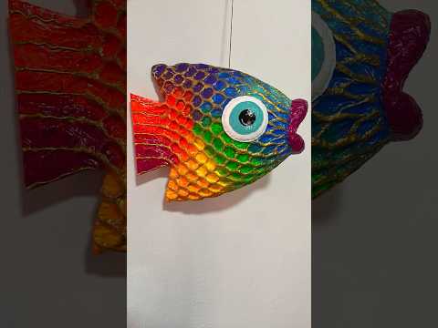 Pez Botella Pet Multicolor Shortvideo Reciclaje Plastico Handcraft Decoracion Diy Envases 