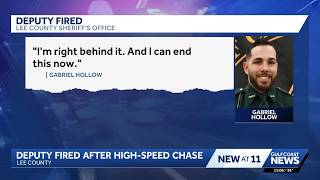 Lee County deputy fired for violating policy during North Fort Myers vehicle pursuit in April