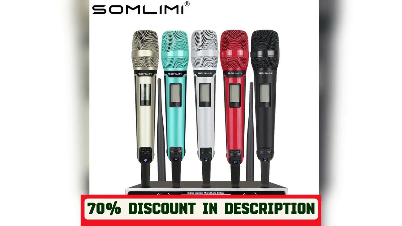 A must-have product! SOMLIMI 500-599MHz UHF SKM9100/SKM9000 Stage Performance Home KTV Professiona