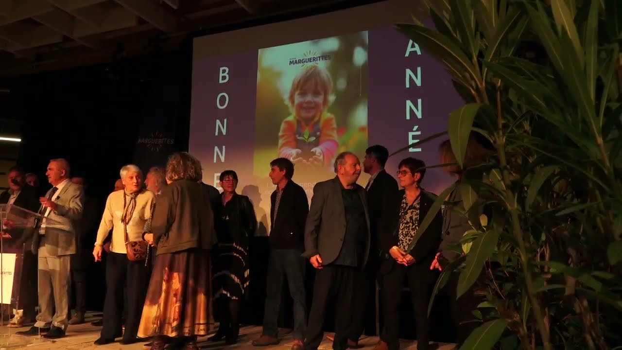 MARGUERITTES  16 JANVIER 2026   REMI NICOLAS ET LE CONSEIL MUNICIPAL A LA CEREMONIE DES VOEUX 2026 .