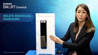 Samsung SHP-DP609 : Delete Individual User Passcode