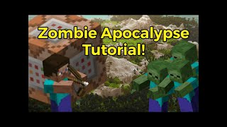 How To Make A Zombie Apocalypse In Minecraft Bedrock Edition! | Minecraft Command Block Tutorial screenshot 4