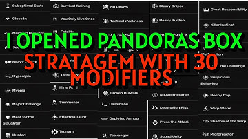 I tried Stratagem with 30 modifiers. It works and Its ridiculous