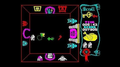 Atic Attack - ZX Spectrum Game Ending