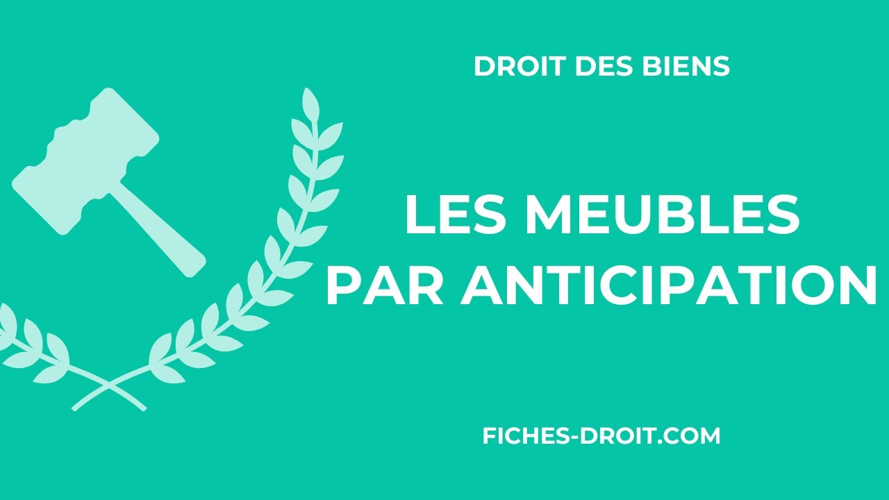 Les meubles par anticipation : définition et distinction avec les meubles par nature
