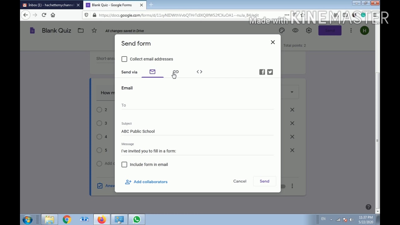 How to make online quiz with Google Forms - YouTube