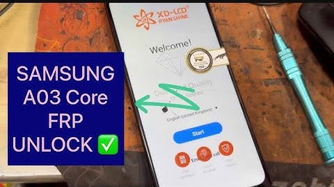 SAMSUNG A03 Core (A032F ) FRP UNLOCK JUST 1 Click Via Test Point
