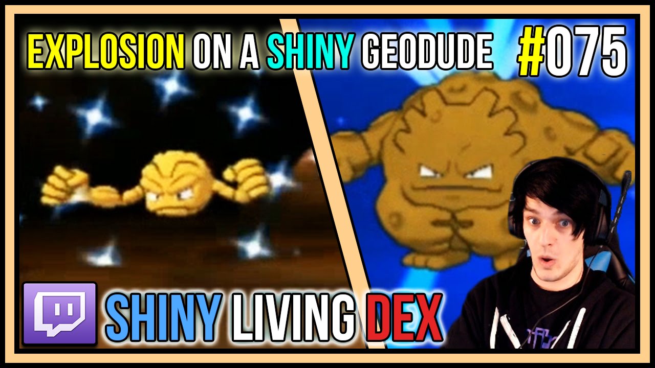 Explosion On A Shiny Geodude Shiny Graveler For The Shiny Living Dex 075 Pokemon X And Y Youtube - roblox pokemon adventures geodude