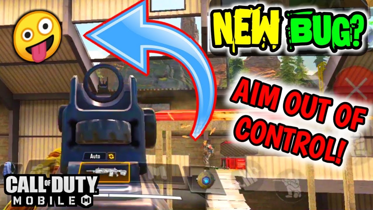 NEW BUG/GLITCH ON MY AIM (OUT OF CONTROL) | COD MOBILE BATTLE ROYALE ...