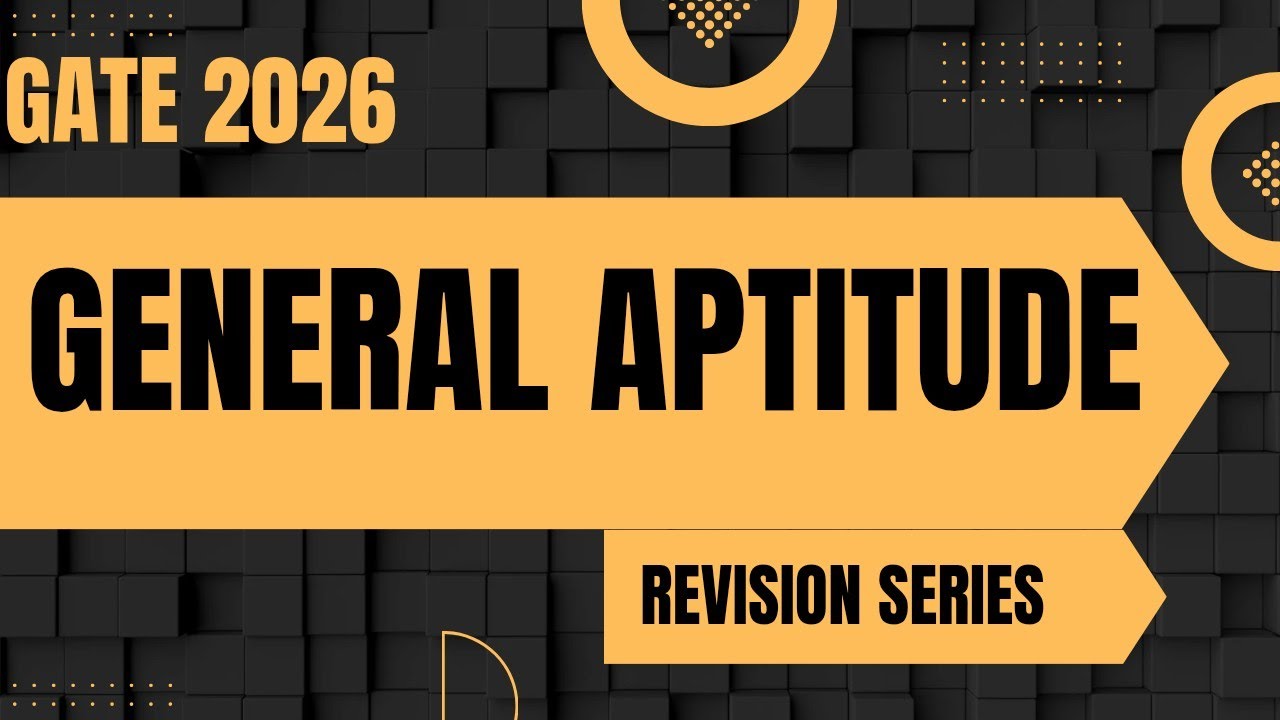 GATE 2026 General Aptitude Revision Series Part 2 - YouTube