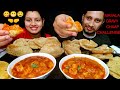 🥵 SPICY MASALA GRAVY CHAAP CHALLENGE II EATING MASALA GRAVY CHAAP II FOODIE GD