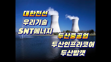 원자력 관련주 (두산중공업, 두산인프라코어, 두산밥캣, 대한전선, 우리기술, SNT에너지, 비에이치아이) 주가 전망