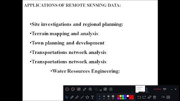 Engg. Geology 5.3 Applications & Limitations of Remote Sensing