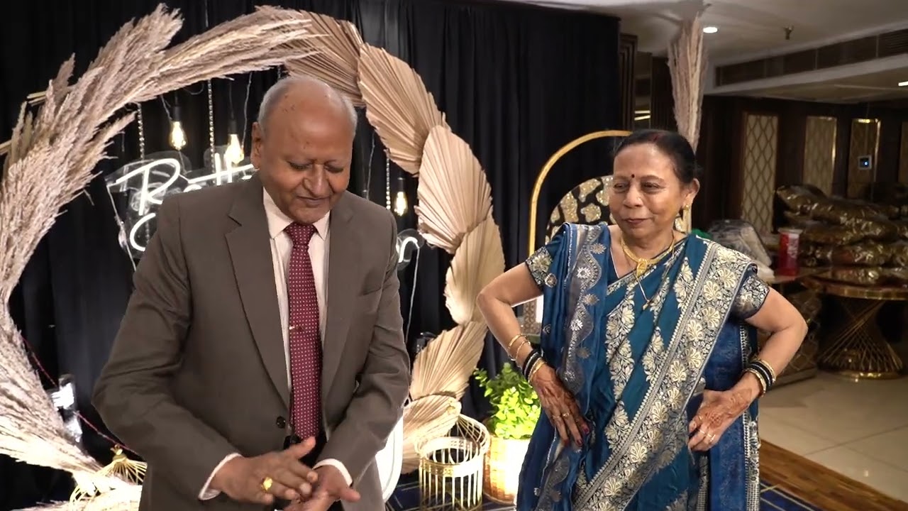 Golden Jubilee: 50th wedding anniversary, couple dance