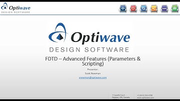 OptiFDTD  Advanced Features