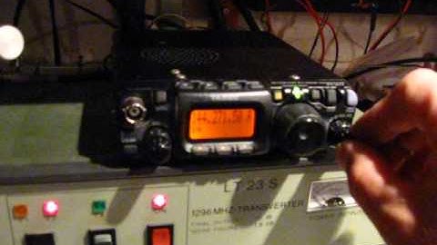 WA3TTS 1296.268 MHz CW Beacon Reception with MGF-1402 preamp