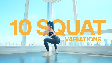10 minuten squat-workout met 10 variaties - geen herhalingen, geen gepraat