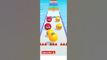 Ball Run 2048 | All Level Android Ios | #ballrun2048 #shorts