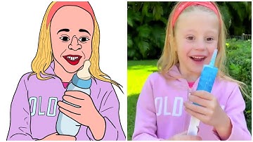 Nastya and Dad open boxes with surprises to learn the alphabet | funny drawing meme 😂