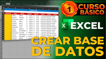CÓMO CREAR UNA BASE DE DATOS EN EXCEL (Nueva Versión)