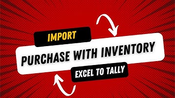 How to Import Purchase Entries With Stock Items in Tally Prime , Tally ERP9  Call 9886799378