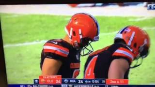 Browns Vs Dolphins 2016 FG Meltdown (Bad Language)