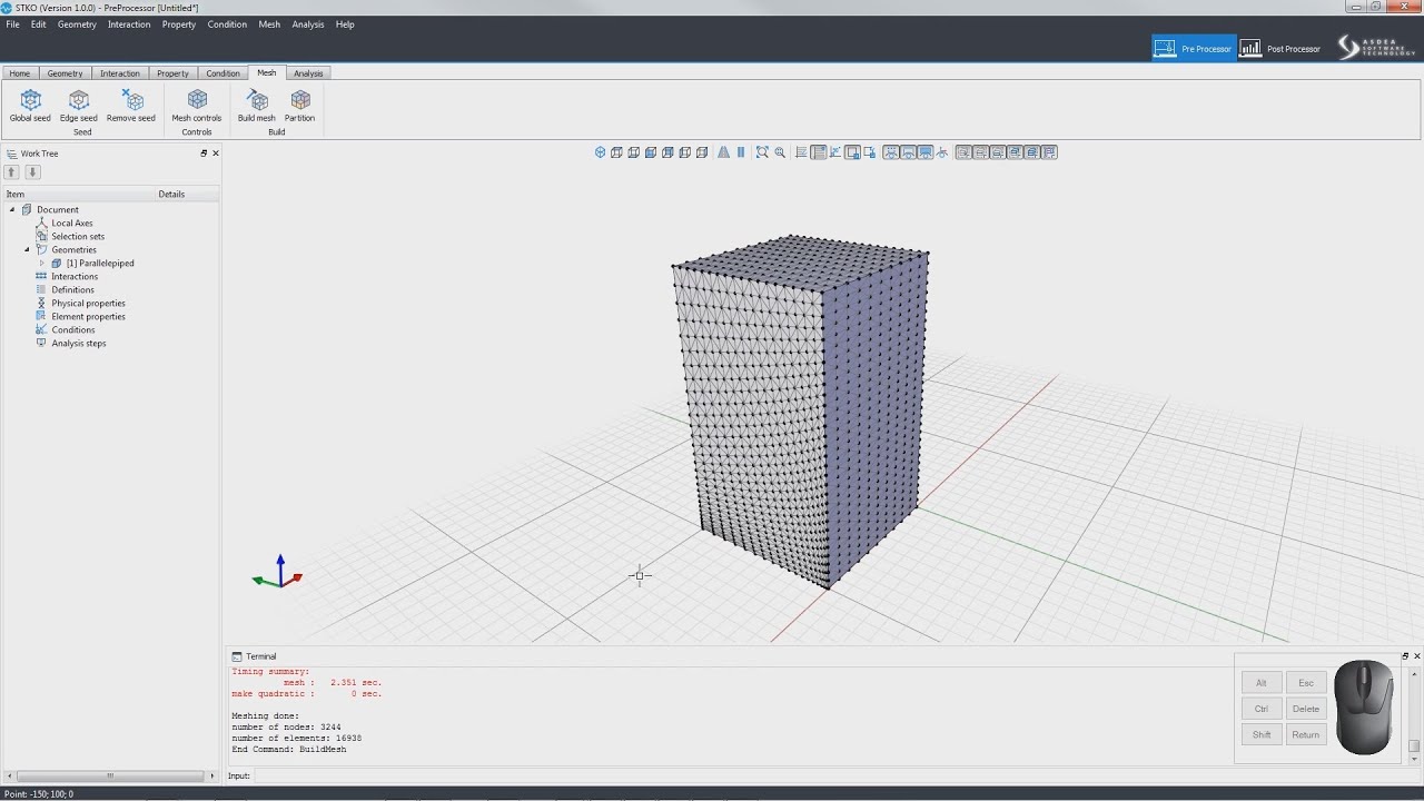 T7 | Meshing the Geometrial Model and Partition - YouTube