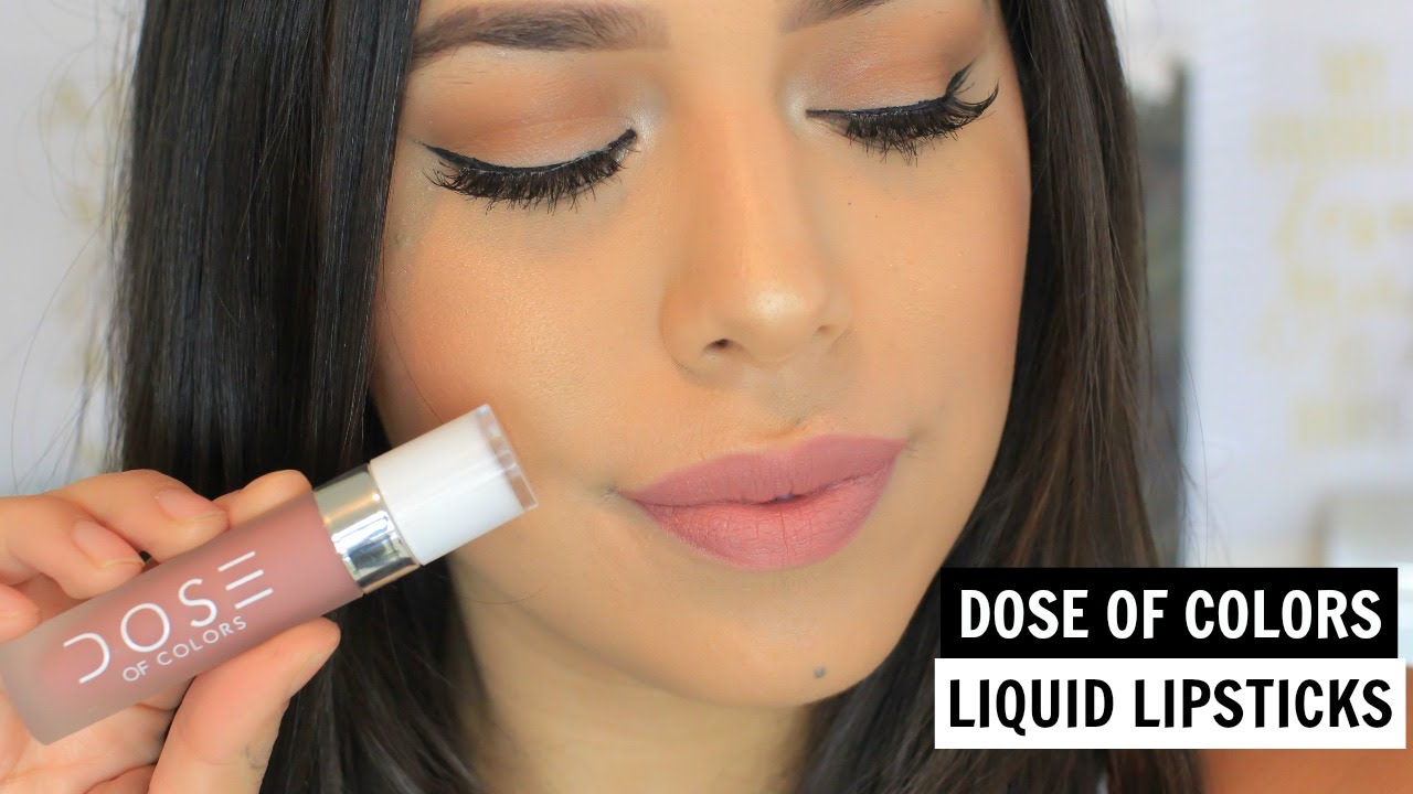 Dose of Colors Liquid Lipsticks Review - YouTube