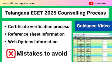 Telangana ECET 2025 Certificate Verification Process – Complete Information
