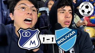 MILLOS CERCA DE LA ELIMINACIÓN 😣🔥 | MILLONARIOS 1 - 1 BOLÍVAR | COPA LIBERTADORES | VLOG DESDE EL 🏟️