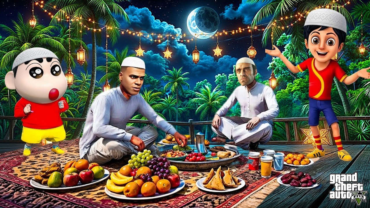 Shinchan & Franklin Celebrate Ramzan🌙🤍 | GTA 5 Malayalam