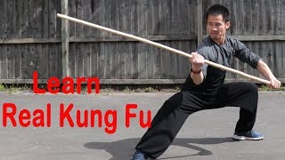 Shaolin Kung Fu Wushu Basic Bo Staff Training Session 2