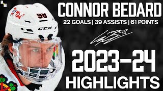 Connor Bedard | 202324 Chicago Blackhawks Rookie Highlights