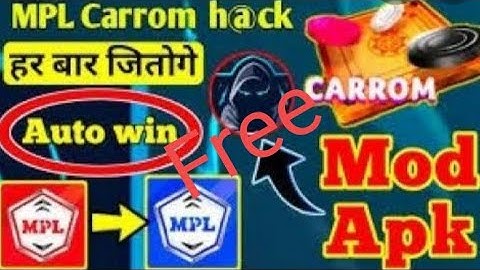 Carrom Auto win mod free on MPl #MPL #Carromautowinmodapkfree