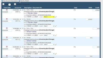 Working With The General Ledger in Lizzy