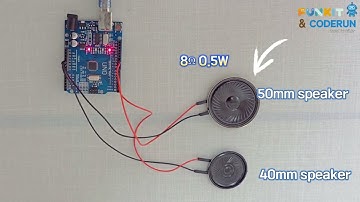 Arduino Speaker Test (40mm vs 50mm, 8Ω 0.5W)