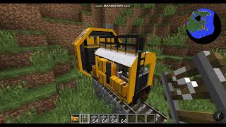 Minecraft  TrainCraft Mod Track Builder Useing New Track