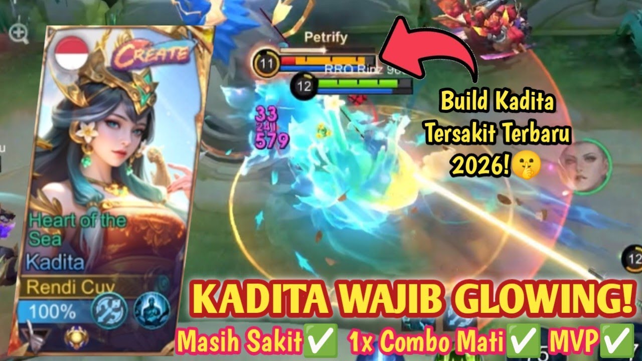 KADITA MASIH PAKAI GLOWING! ITEM KADITA BANYAK DI BUFF! BUILD KADITA TERSAKIT 2026 TERBARU - MLBB
