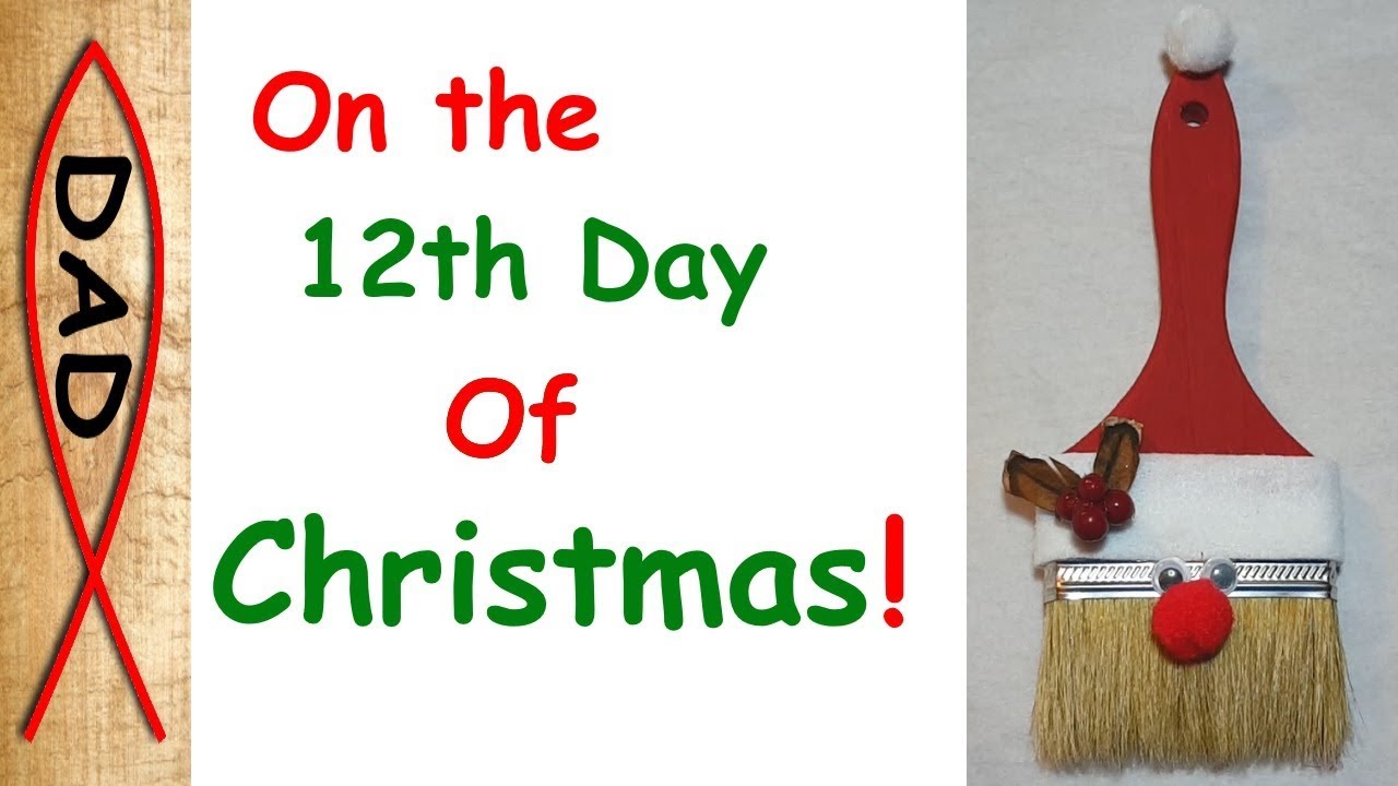 Paint your Christmas - DIY Santa Brush - YouTube