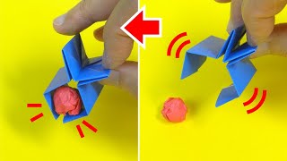 折り紙おもちゃ「カンタンぱくぱクリップ」Origami Toy 
