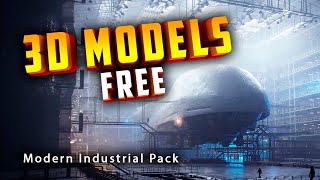 Бесплатный PACK с 3D моделями - Modern Industrial Pack